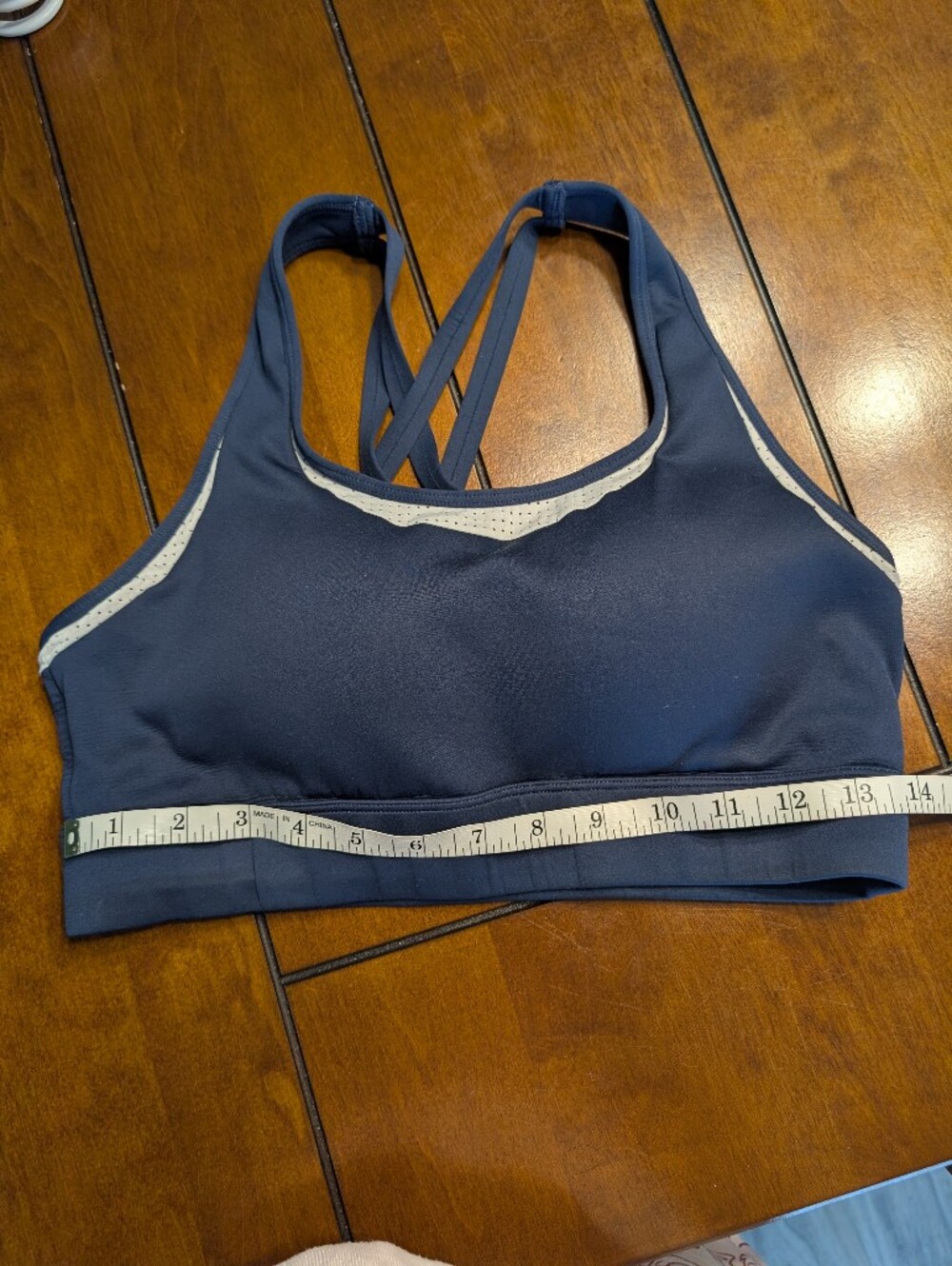 Zyia Active Navy Sports Bra | Size L - Picture 3 of 4